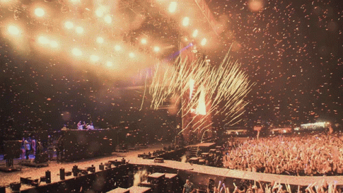 Confetti Cannon On The Concert GIF