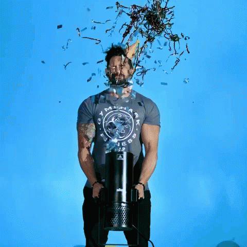 Confetti Cannon Pops In Slow Motion GIF