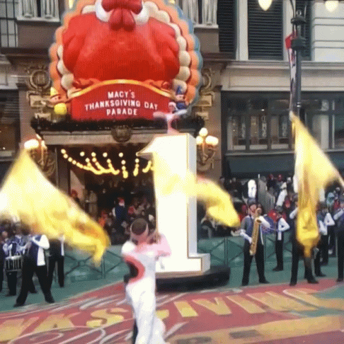 Confetti Girl Surprise Parade GIF