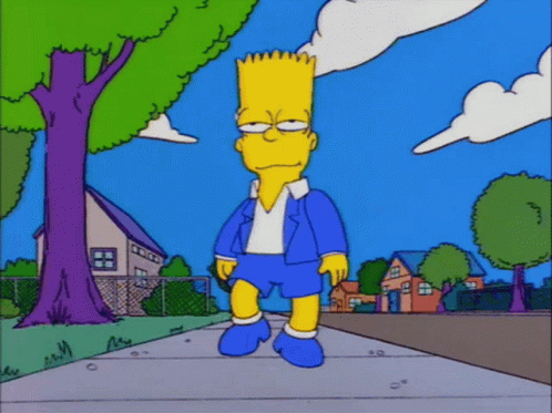 Confident Bart Simpson GIF
