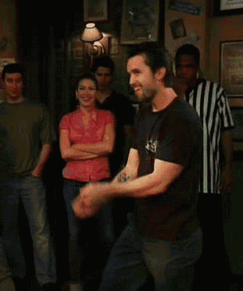 Confident Guy Shows Bad Dancing Moves GIF