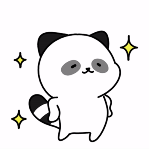 Confident Panda Cat GIF