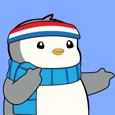 Confident Rizz Pudgy Penguin Finger Pointing GIF
