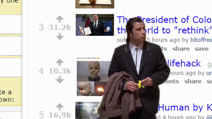 Confused Actor John Travolta Moving Computer Screen GIF