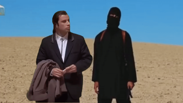 Confused Actor John Travolta Ninja GIF