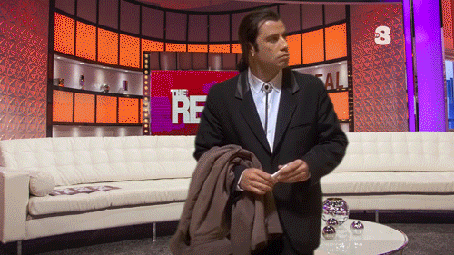 Confused Actor John Travolta Real Show GIF