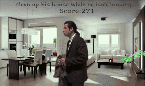 Confused Actor John Travolta Scores GIF