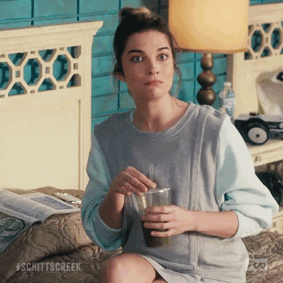 Confused Alexis Rose Schitts Creek GIF