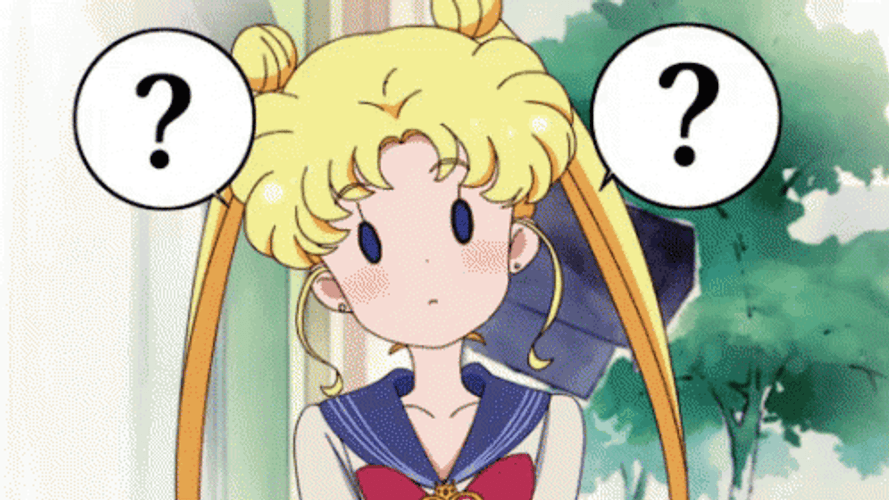 Confused Anime Sailor Moon Usagi GIF  GIFDBcom