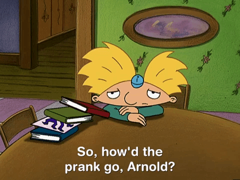 Confused Arnold Big Hit Hey Arnold Cartoon GIF