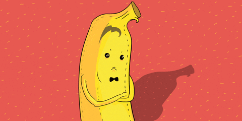 Confused Banana Meme GIF