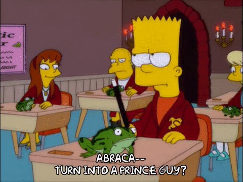 Confused Bart Simpson Magic Wand GIF