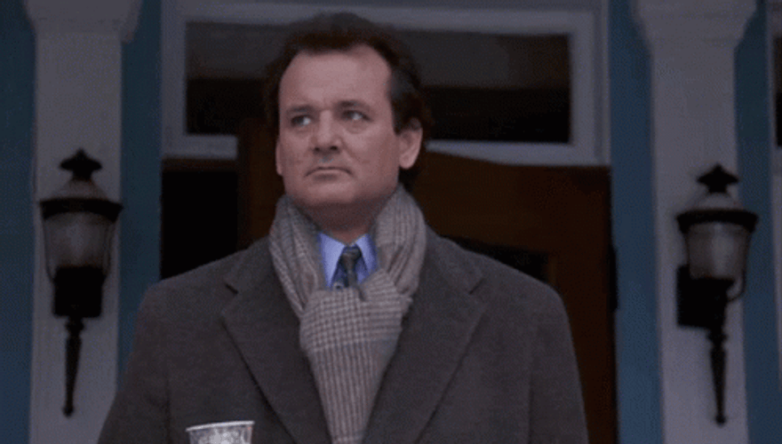 Confused Bill Murray Looking Around GIF