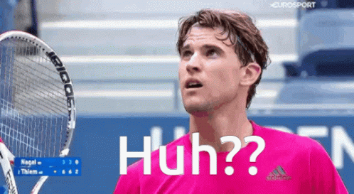 Confused Dominic Thiem GIF