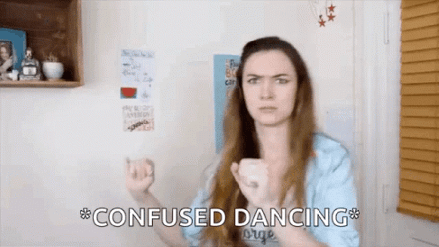Confused Girl Dancing GIF