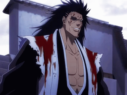Confused Guy Kenpachi GIF