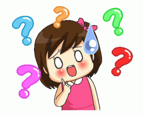 Confused Look Girl Animation GIF