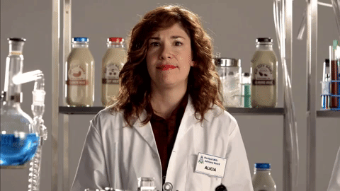 Confused Look In The Laboratory GIF