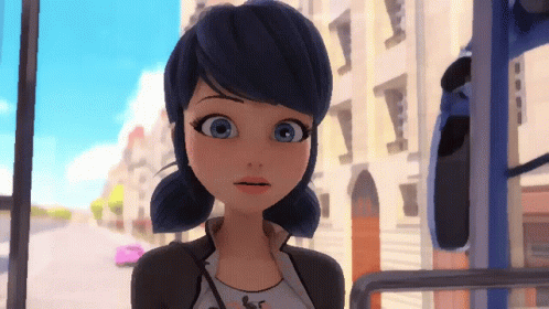 Confused Marinette Taking Deep Breaths GIF