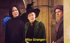 Confused Minerva Mcgonagall Asking Miss Granger GIF