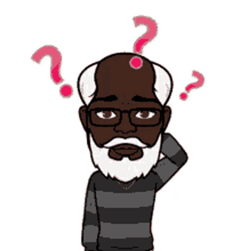 Confused Old Man Cartoon Question Mark GIF 
