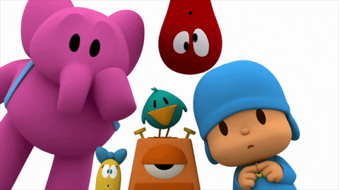 Confused Pocoyo And Friends GIF