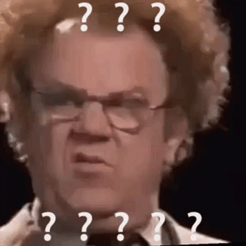 Confused Question Mark What Did He Say GIF