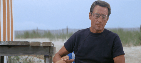 Confused Roy Scheider Jaws GIF