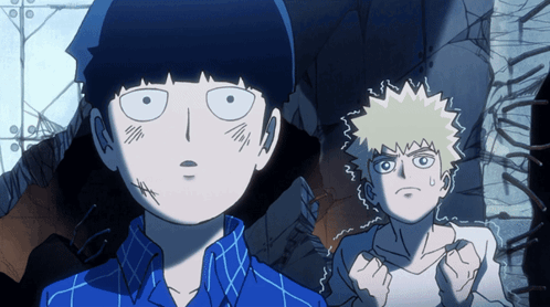 Confused Shigeo Kageyama Mob Psycho GIF