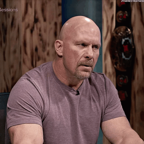 Confused Stone Cold Steve Austin GIF