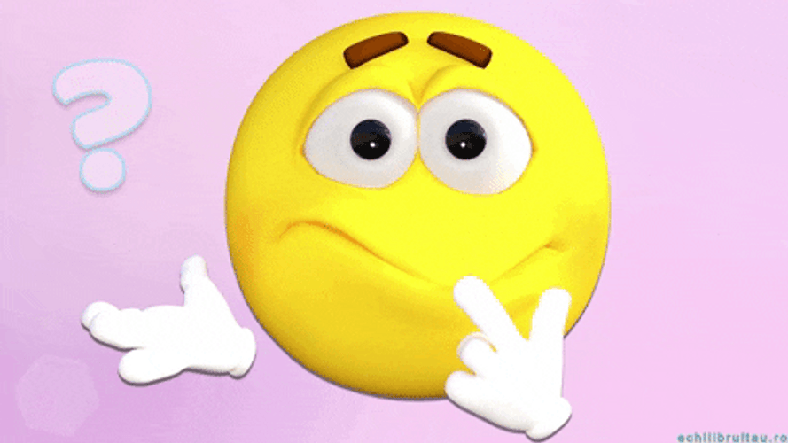 Confused Thinking Emoji GIF
