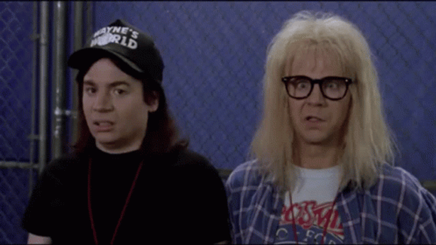 Confused Wayne And Garth Awkward Waynes World GIF