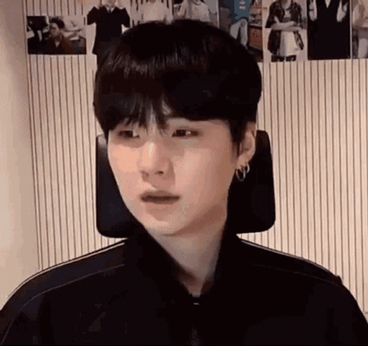 Confused Yoongi Thinking GIF