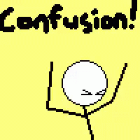 Stick Man Confusion Expression GIF