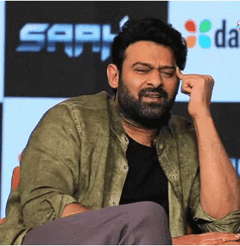 Prabhas Confusion Face Reaction GIF