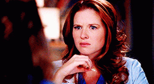 April Kepner Greys Anatomy Confusion Scene GIF
