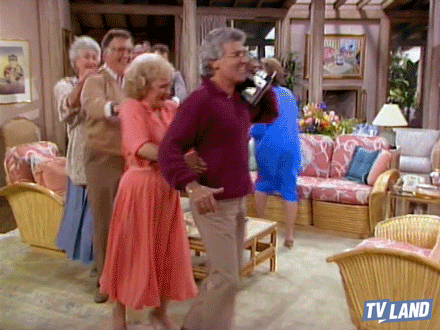 Conga Line Happy Dance Golden Girls GIF