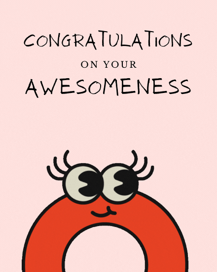 Congrats Awesome Animated Artwork GIF