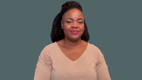 Congrats Delighted Black Lady Meme GIF