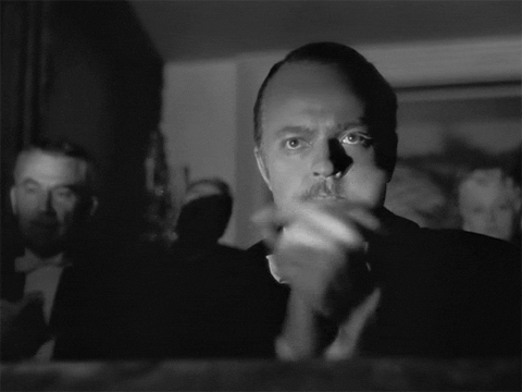 Congrats Orson Welles Monochromatic Meme GIF