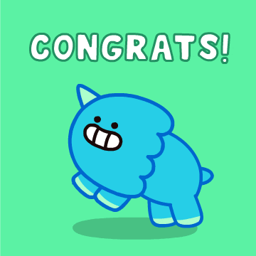 Congratulation Crumple Jumping GIF