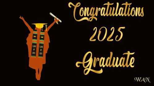 Congratulations 2025 Graduate Silhouette