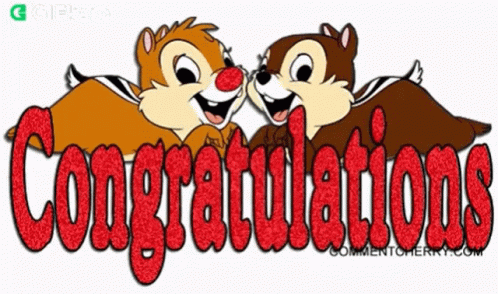 Congratulations Animated Chip N Dale GIF