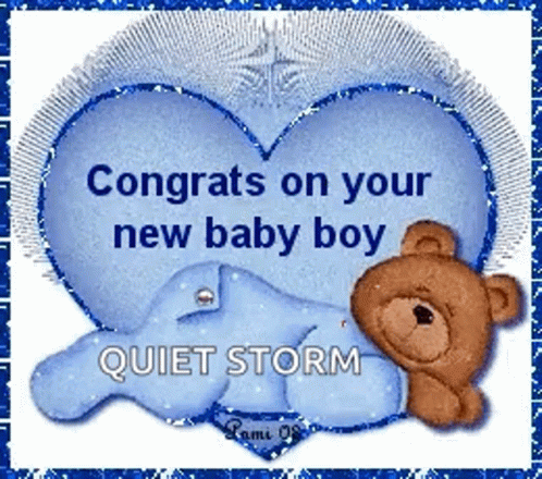 Congratulations Animated Sleeping Baby Bear GIF