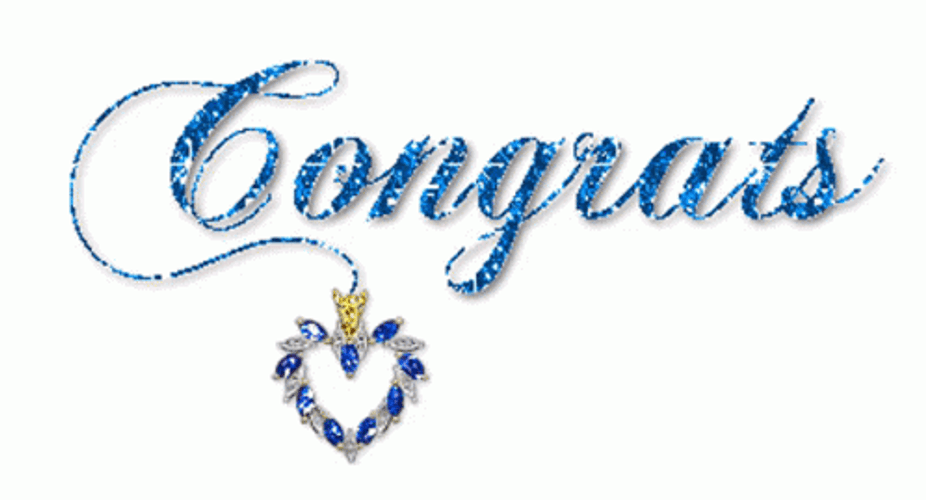 Congratulations Animated Glittering Text GIF