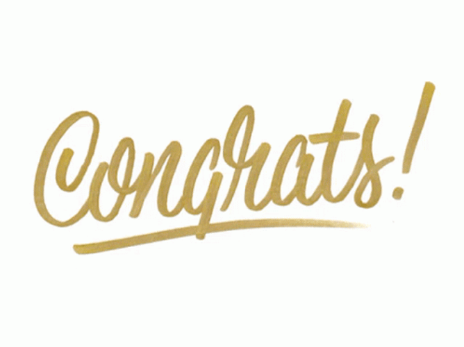 Congratulations Animated Underlined Text GIF