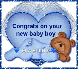 Congratulations Baby Boy Bear GIF