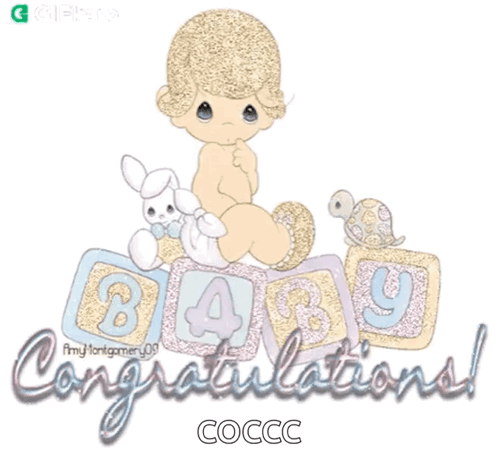 Congratulations Baby Building Blocks GIF