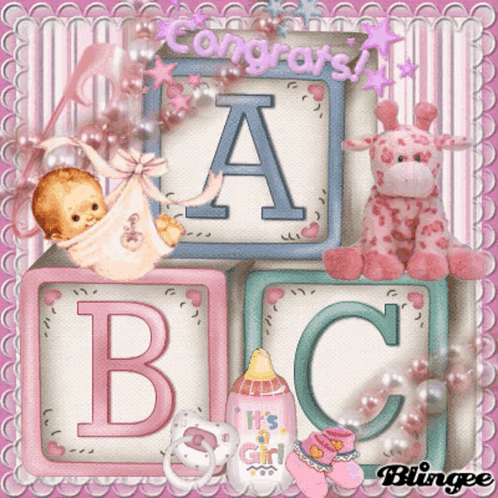 Congratulations Baby Girl Card