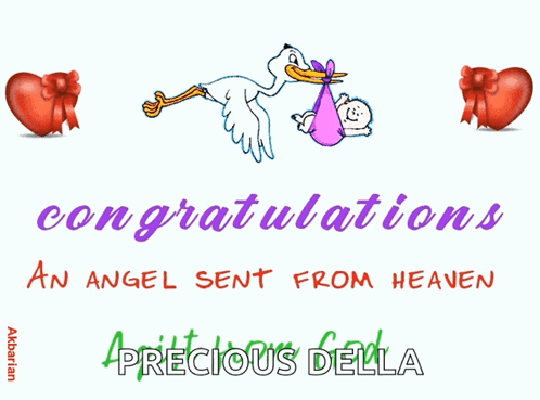 Congratulations Baby Stork Delivery GIF